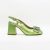 Sapato verde Alma en Pena. Sapato mulher. Tom metalizado, em pele. Classico e irreverente.