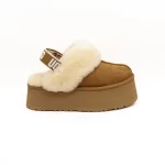 Chinelo UGG W Funkette Camel vista lateral