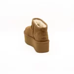 Bota UGG W Classic Ultra Mini Platform camel vista traseira