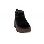 Bota UGG W Classic Ultra Mini New Heights Preto vista frontal