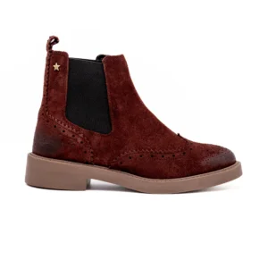 Bota Cubanas Noz 102 Bordeaux vista lateral