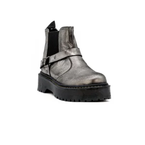 Bota Cubanas Venus 100 Prateado vista frontal