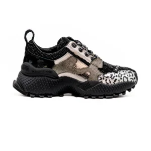 Sapatilha Russel Matos Mira Preto vista lateral