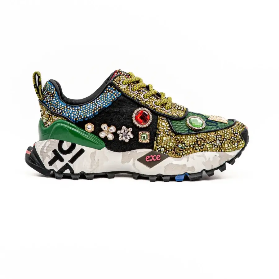 Sapatilha Exé SY24-6 Verde vista lateral