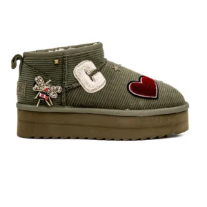 Bota verde Colors of California HC_YWPLA22 vista lateral