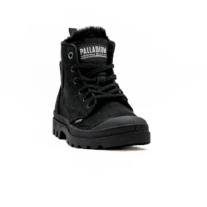 Bota Palladium Pampa Hi Zip em Preto vista frontal