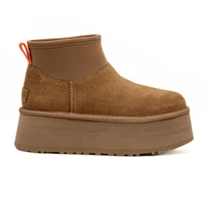 Bota UGG W Classic Mini Dipper Camel vista lateral