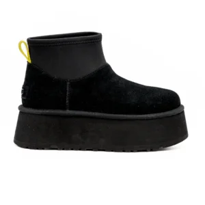 Bota UGG W Classic Mini Dipper Preto vista lateral