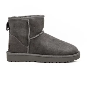 Bota UGG W Classic Mini II Cinzento vista lateral