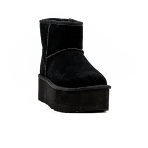 Bota UGG W Classic Mini Platform Preto vista frontal