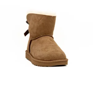 Bota UGG W Mini Bailey Bow II Camel vista frontal