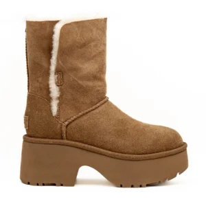 Bota UGG W New Heights Cuff Camel vista lateral