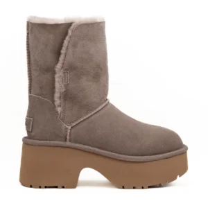 Bota UGG W New Heights Cuff Taupe vista lateral