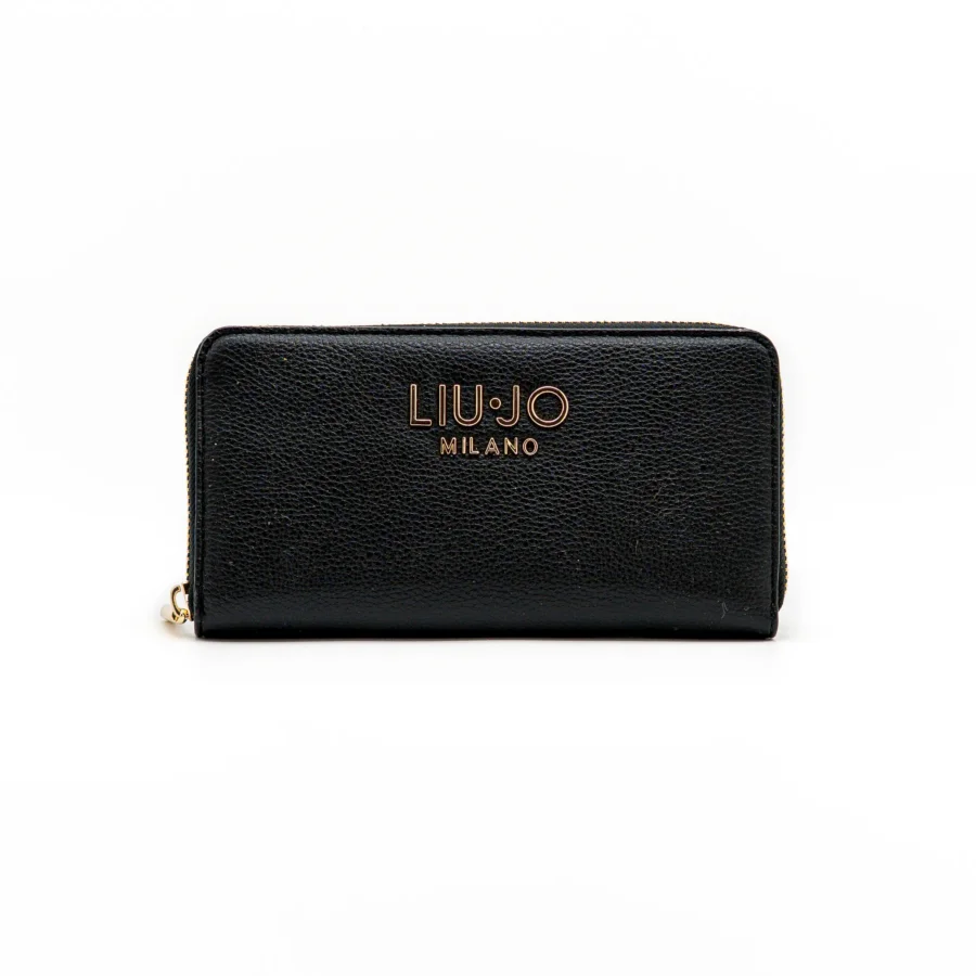 Carteira Liu Jo AF5170 em preto vista frontal