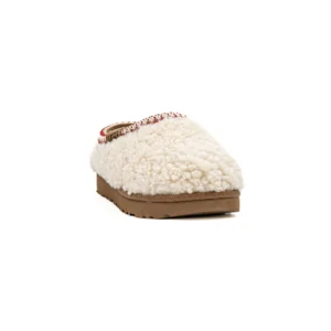 Chinelo UGG W Tasman Maxi Curly Bege vista frontal