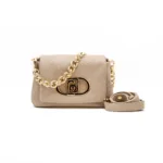 Mala Liu Jo AF5269 em bege vista lateral