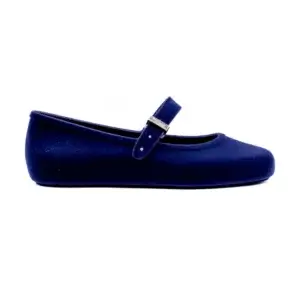Sabrina Melissa M.Soft Ballerina Velvet II Azul vista lateral