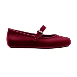 Sabrina Melissa M.Soft Ballerina Velvet II Vermelho vista lateral