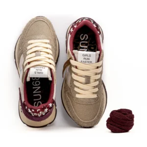 Par da Sapatilha Sun68 Ally Vintage em Bege