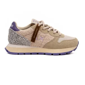 Sapatilha Sun68 Ally Winter Bege vista lateral