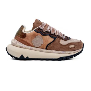 Sapatilha Satorisan Chacrona Metta Castanho vista lateral