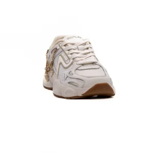 Sapatilha Replay Destiny W Clean em Branco vista frontal