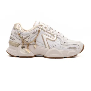 Sapatilha Replay Destiny W Clean em Branco vista lateral