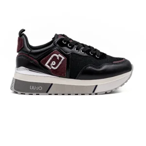 Sapatilha Liu Jo Maxi Wonder 01 Preto vista lateral