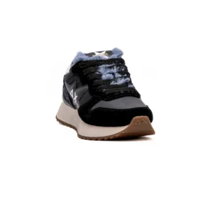 Sapatilha Sun68 Stargirl Animal em Preto vista frontal