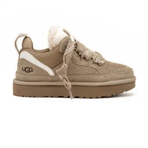 Sapatilha UGG W Lowmel Bege vista lateral
