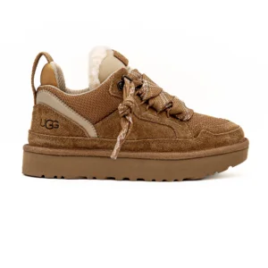 Sapatilha UGG W Lowmel Camel vista lateral