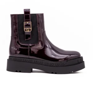 Bota Liu Jo Love 63 Bordeaux vista lateral