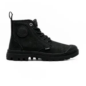 Bota Palladium Pampa Hi NBK em Preto vista lateral
