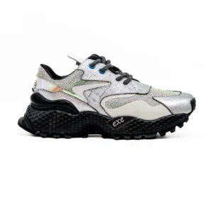 Sapatilha Exé 3020-8 Prateado vista lateral