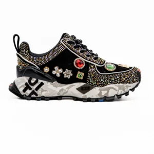 Sapatilha Exé SY24-6 Preto vista lateral