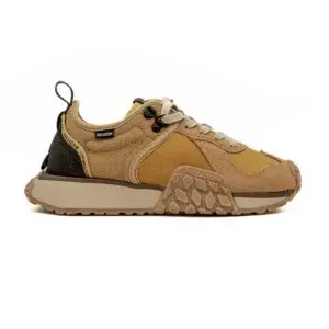 Sapatilha Palladium Troop Runner em Camel vista lateral