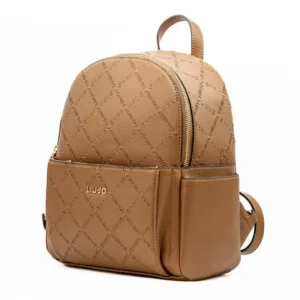 Mochila Liu Jo AF5196 Camel vista lateral
