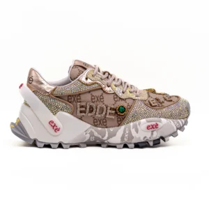 Sapatilha Exé 4032-20 taupe vista lateral