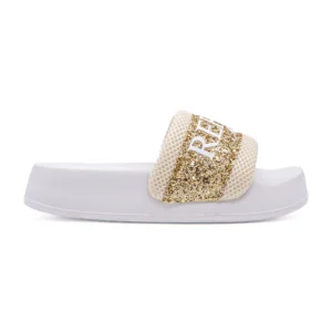 Chinelo Replay New Lotty Mix Dourado vista lateral