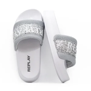 Par do Chinelo Replay New Lotty Mix Prateado