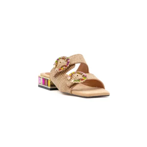 Chinelo Exé Summer 871 Bege vista frontal