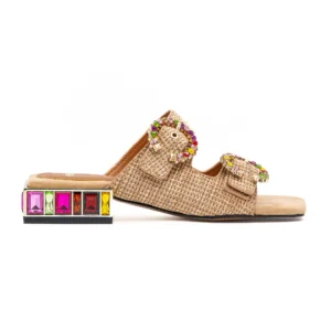 Chinelo Exé Summer 871 Bege vista lateral