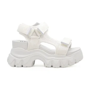 Sandália Replay Juyce High Bright Branco vista lateral