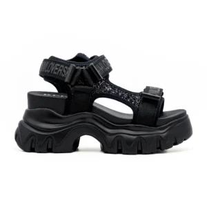 Sandália Replay Juyce High Bright Preto vista lateral