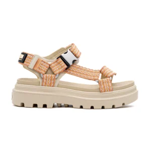 Sandália Palladium Pallacruise Strap Bege vista lateral