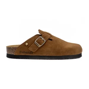Chinelo Cubanas Maria 101 Camel vista lateral