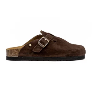 Chinelo Cubanas Maria 101 Castanho vista lateral
