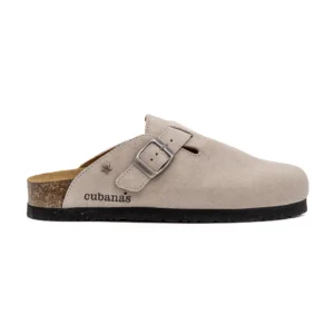 Chinelo Cubanas Maria 101 Cinzento vista lateral