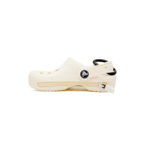 Carteira Crocs Classic Clog Pouch Bag Charm Branco vista lateral