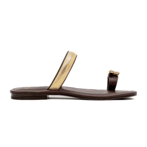 Chinelo Exé 152 Margot Castanho vista lateral